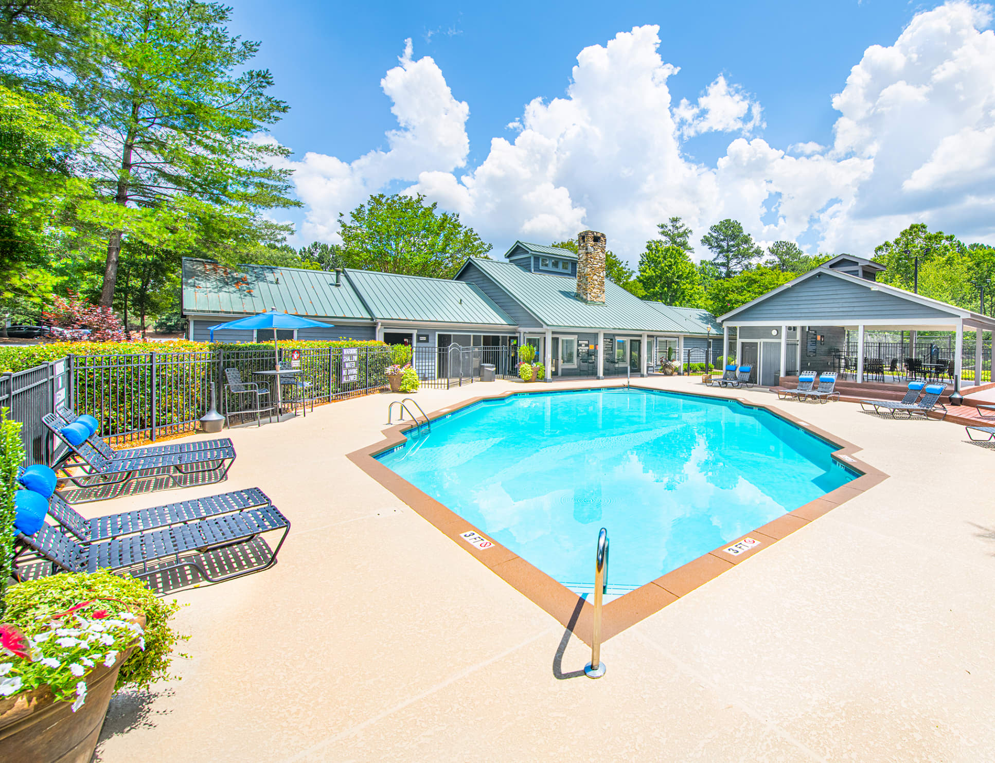 Pool at MAA Park Place luxury apartment homes in Greenville, SC
