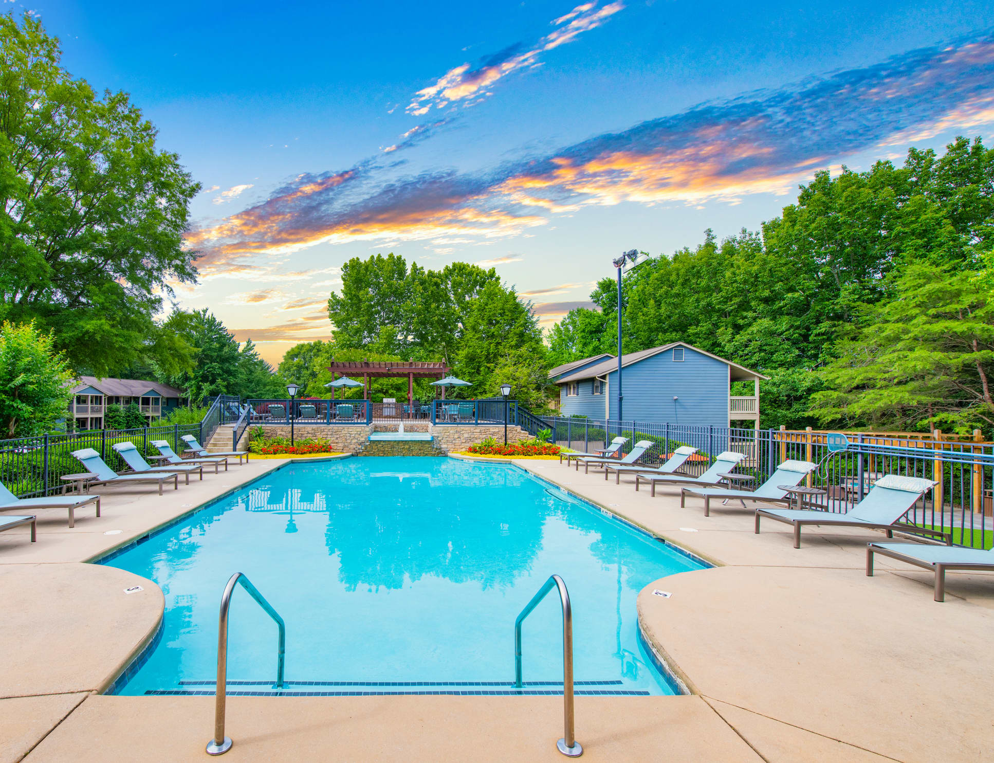 Pool at Windridge luxury apartment homes in Chattanooga, TN