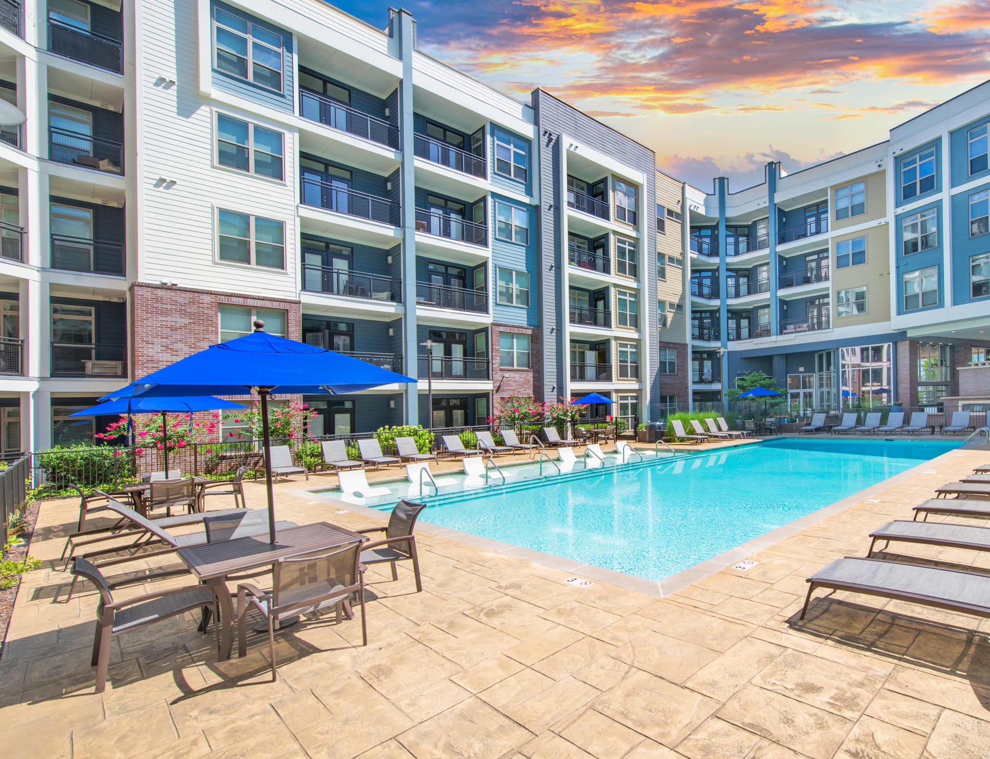 Pool View at MAA Charlotte Ave in Nashville, TN