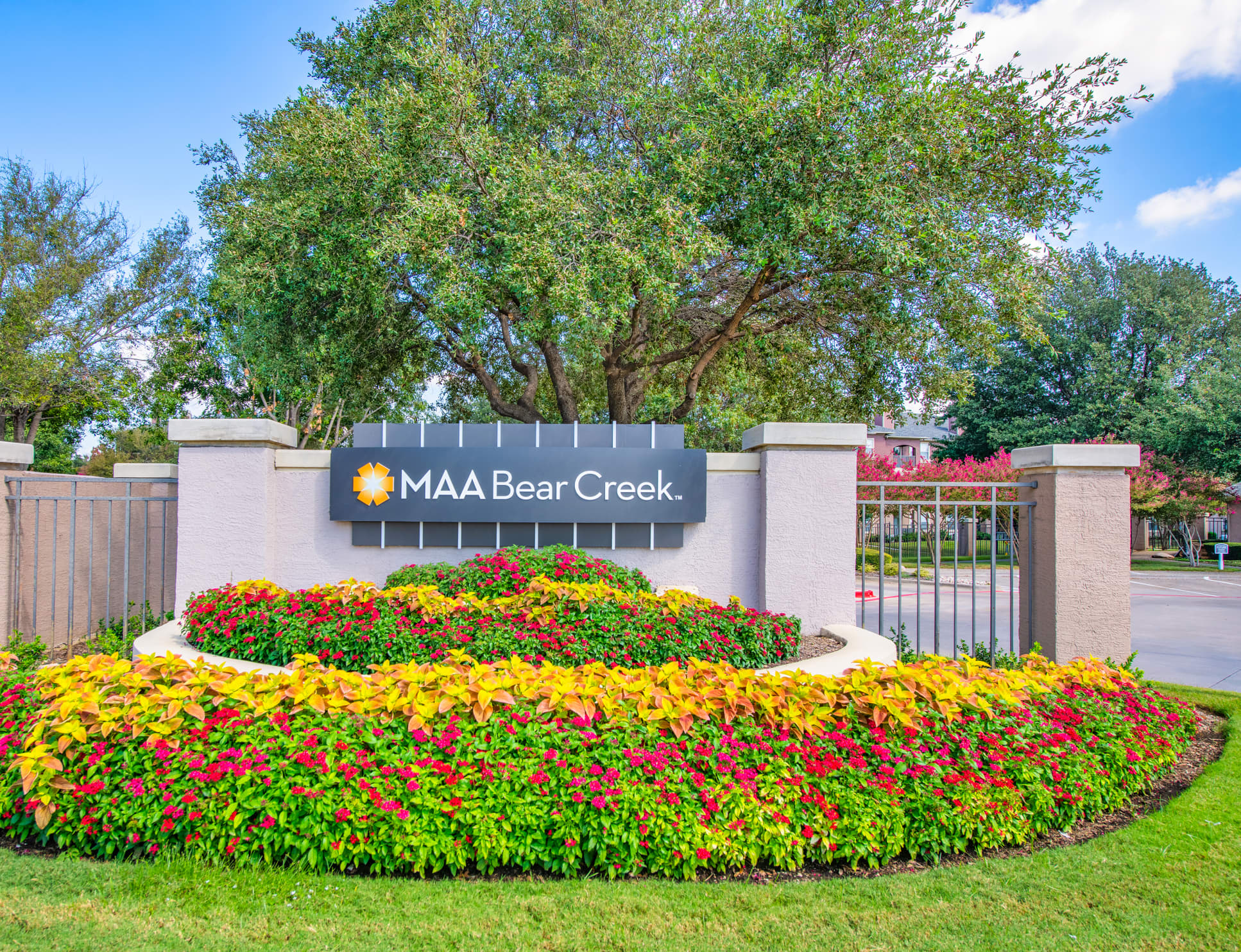 Clubhouse exterior at MAA Bear Creek luxury apartment homes in Euless, TX near Dallas