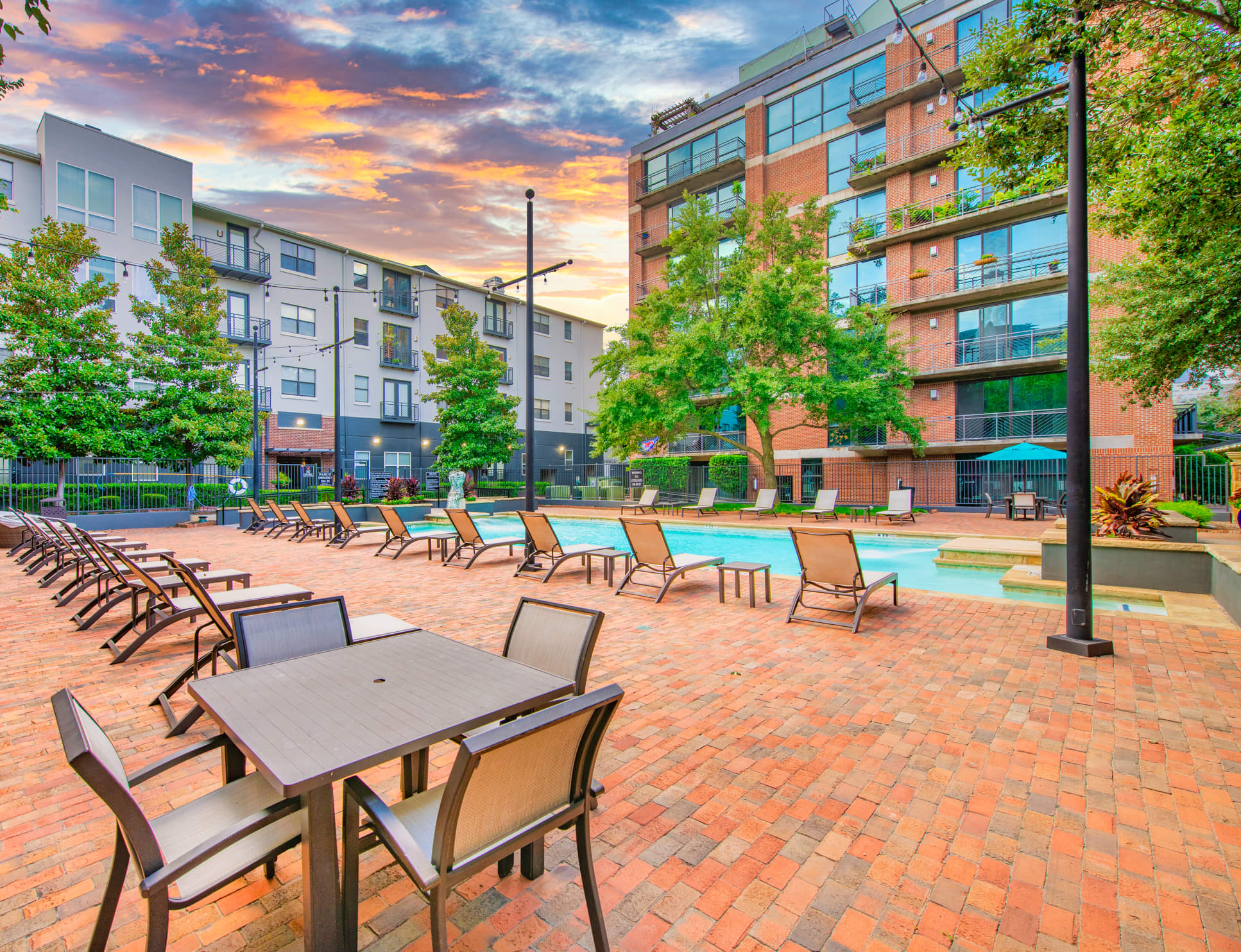 Pool at MAA Heights luxury apartment homes in Dallas, TX