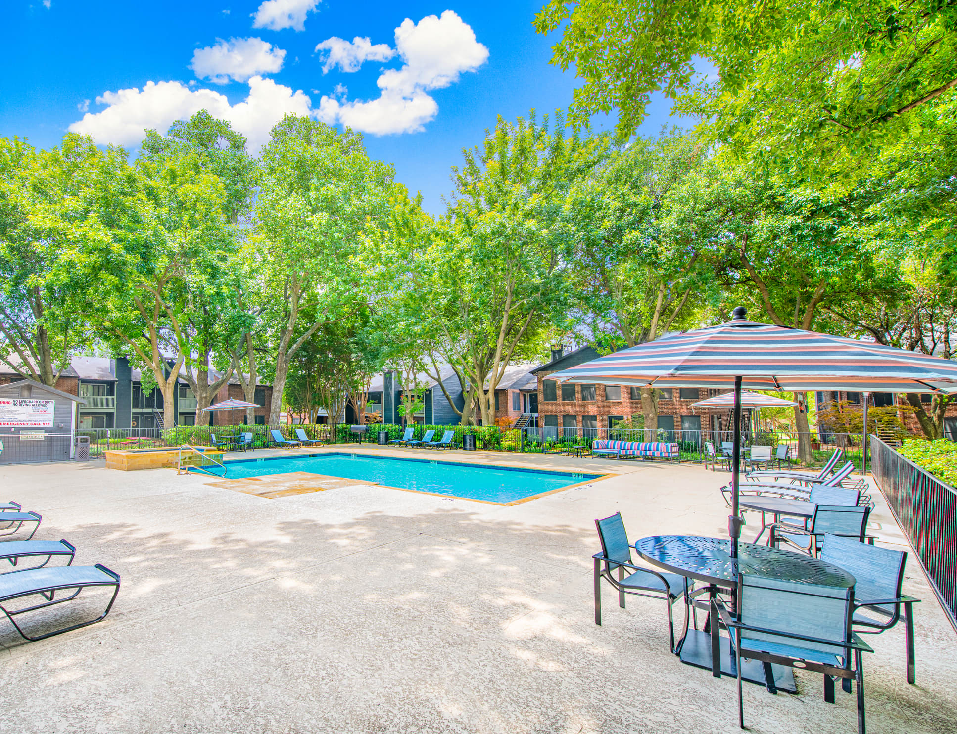 Pool at MAA Highlands North luxury apartment homes in Dallas, TX