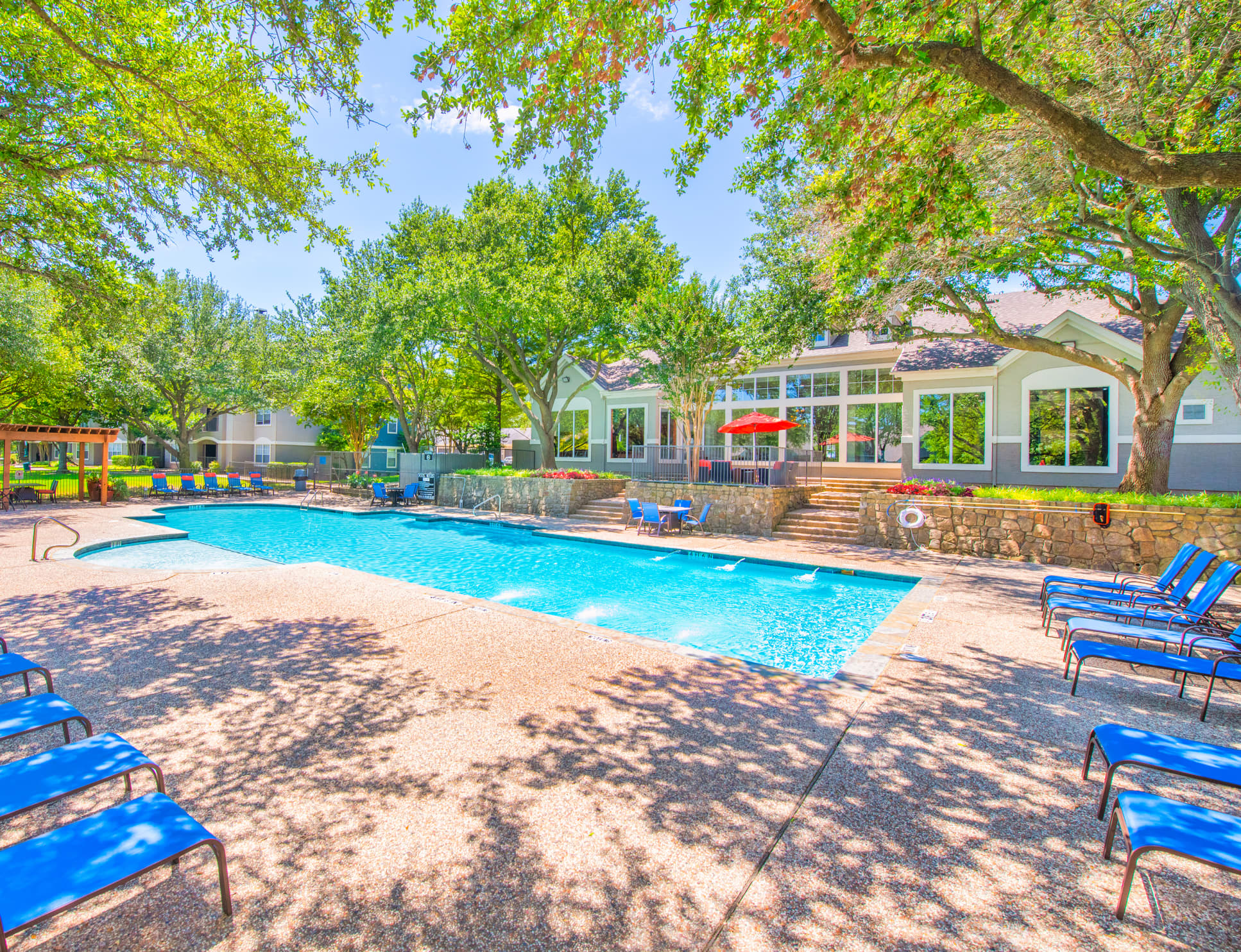 Pool at MAA Los Rios luxury apartment homes in Plano, TX