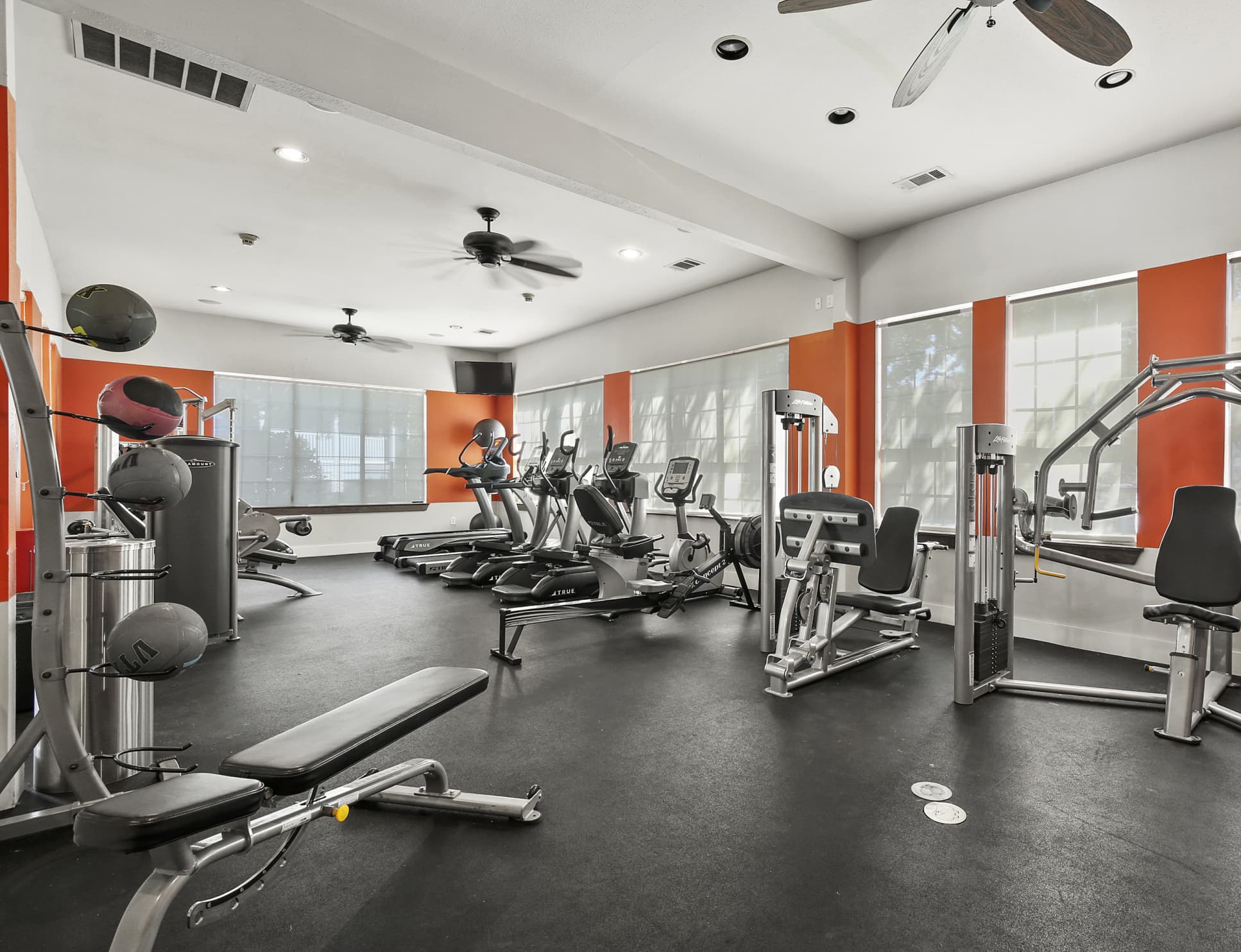 Fitness center at Venue at Stonebridge Ranch luxury apartment homes in McKinney, TX