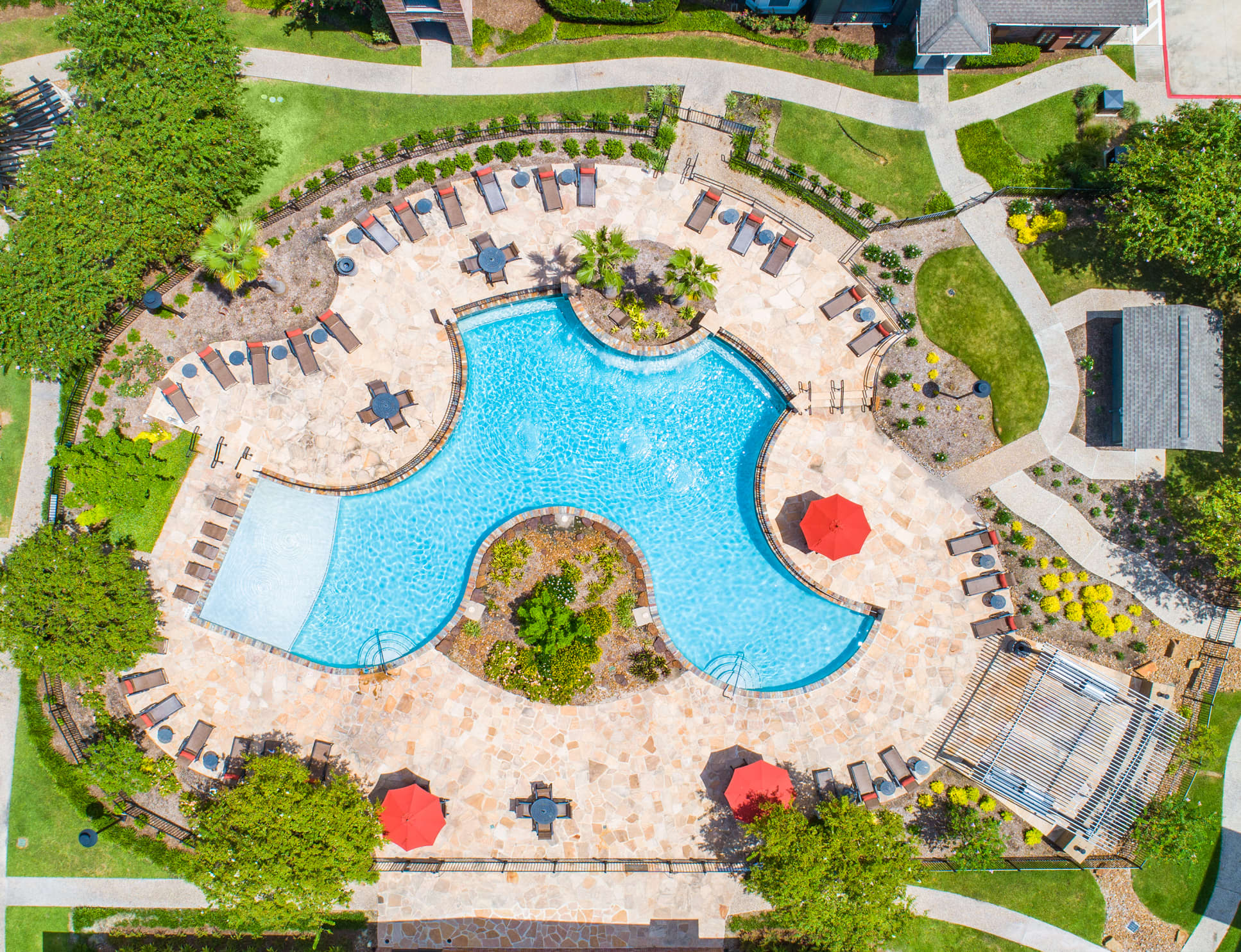 Pool at MAA Grand Cypress luxury apartment homes in Houston, TX