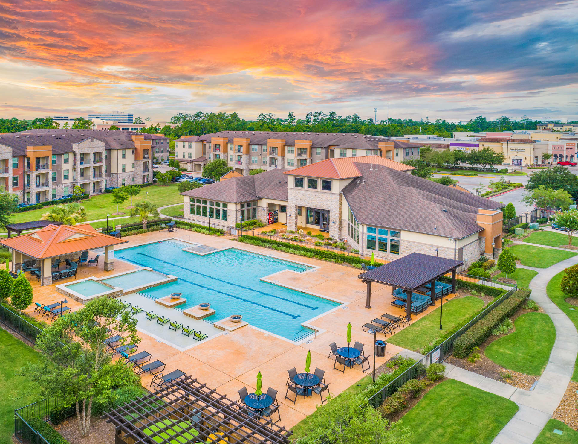 Pool at MAA Vintage Park luxury apartment homes in Houston, TX
