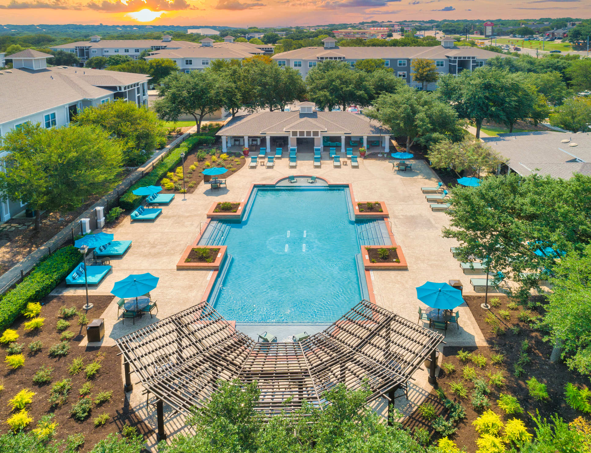 Pool at Haven at Blanco luxury apartment homes in San Antonio, TX