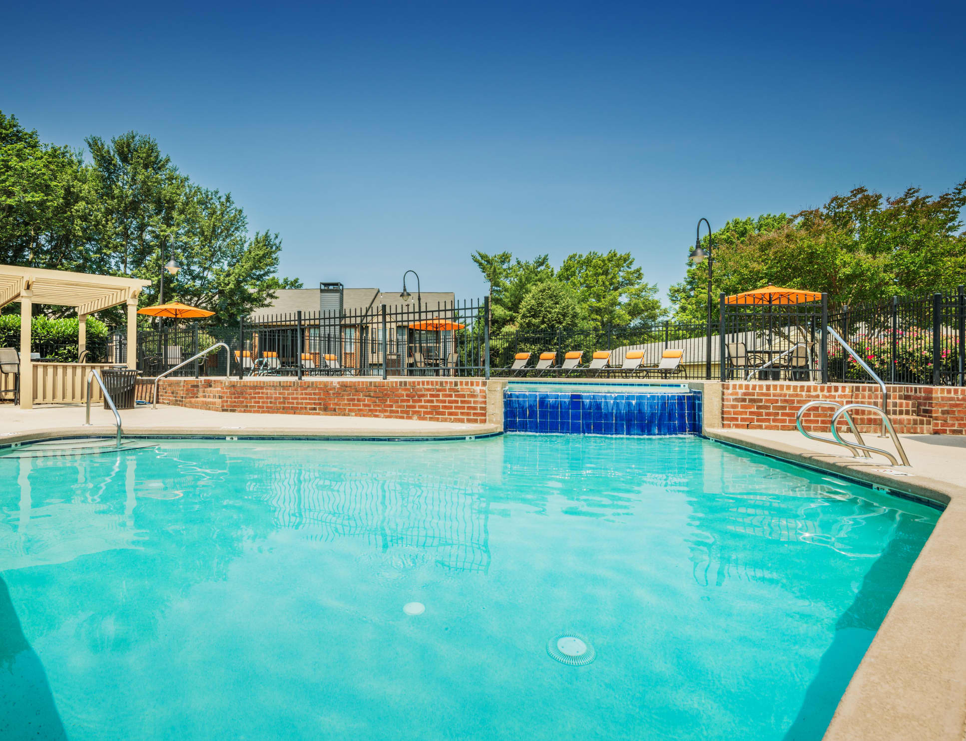 Pool at Colonial Village at Hampton Glen luxury apartment homes in Glen Allen, VA
