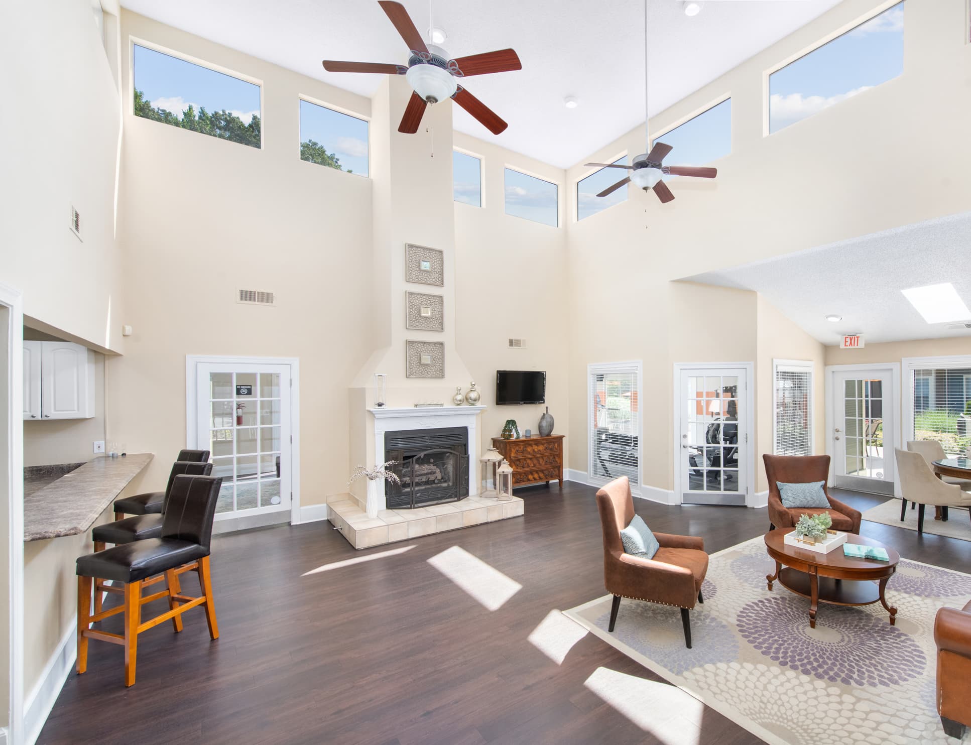 Leasing center at Colonial Village at West End in Richmond, VA