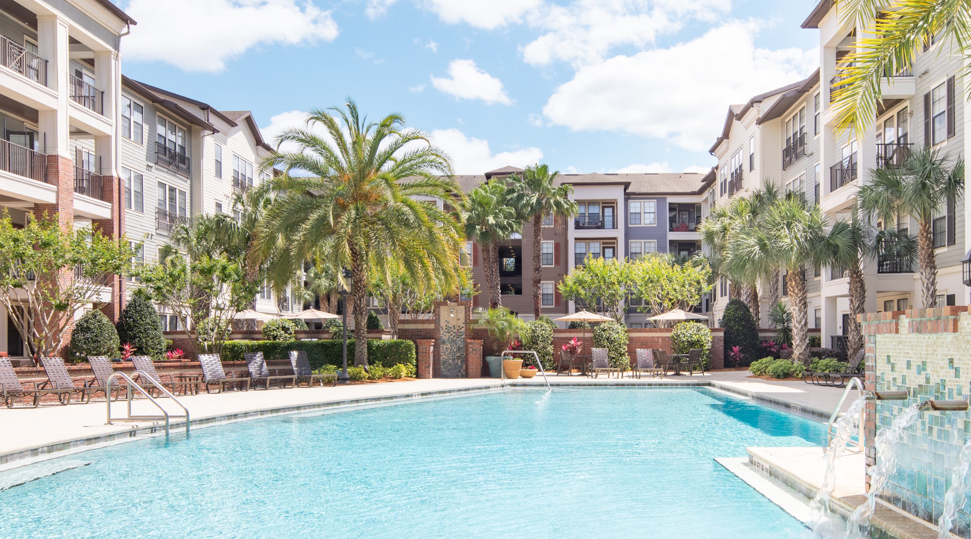 Pool at Tattersall at Tapestry Park luxury apartment homes in Jacksonville, FL