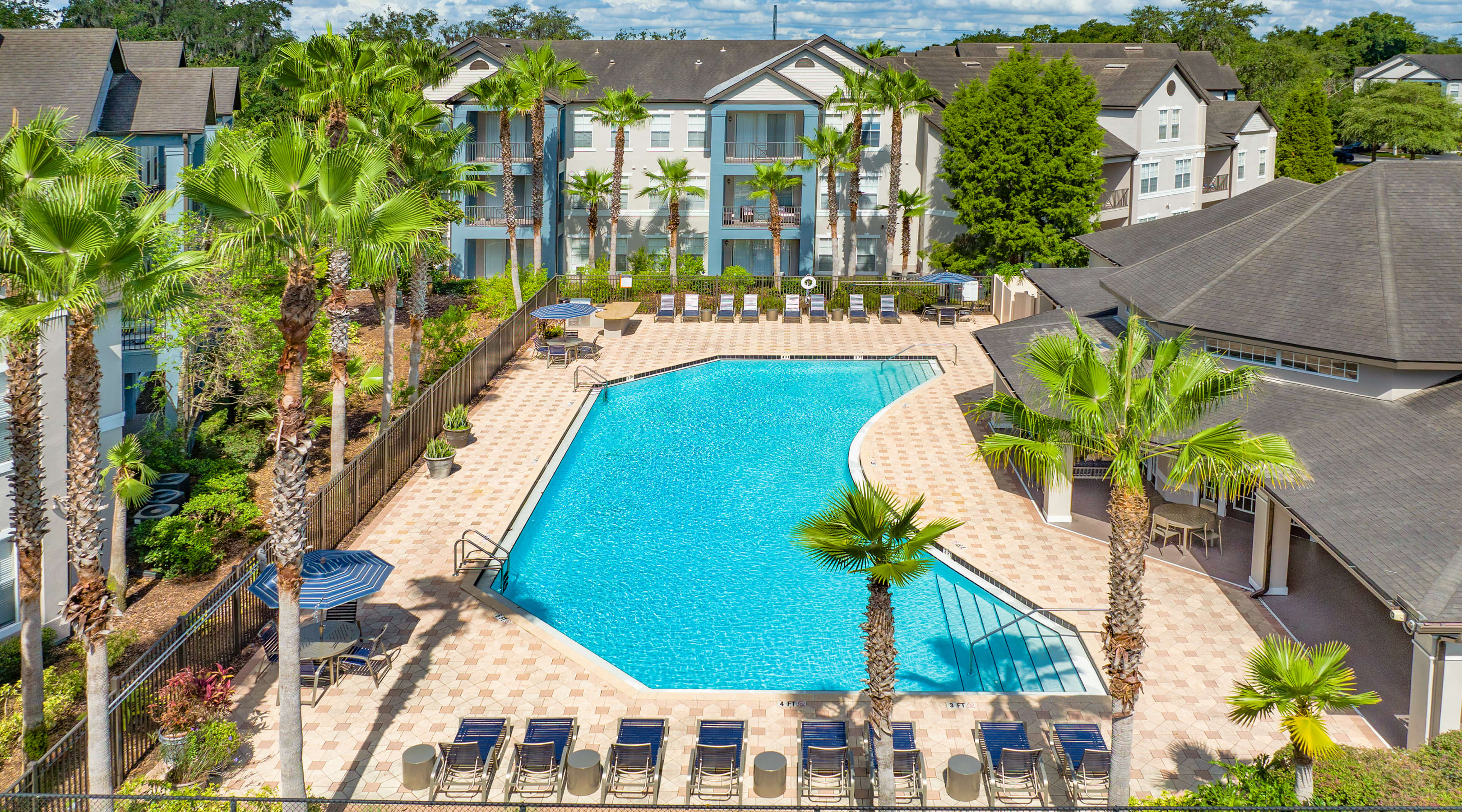 Aerial Pool at MAA Tampa Oaks in Tampa, FL