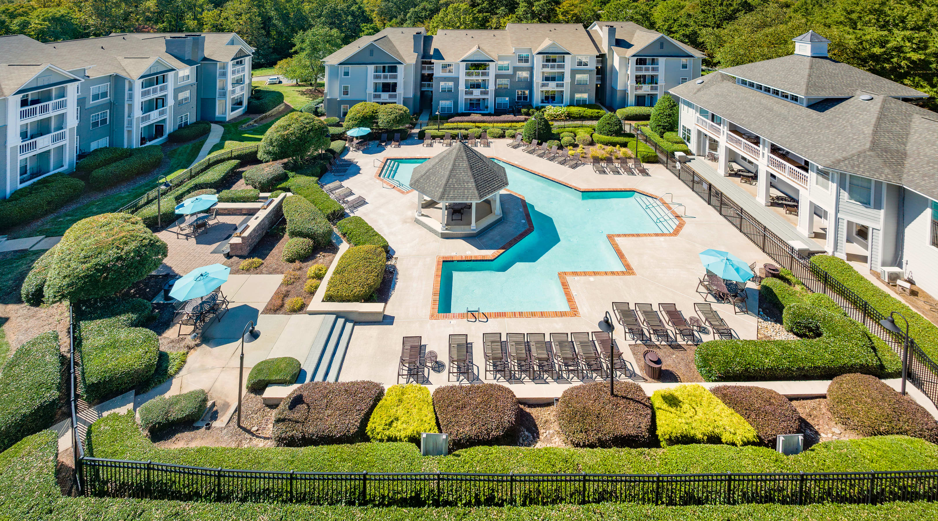 Pool at MAA Chancellor Park luxury apartment homes in Charlotte, NC