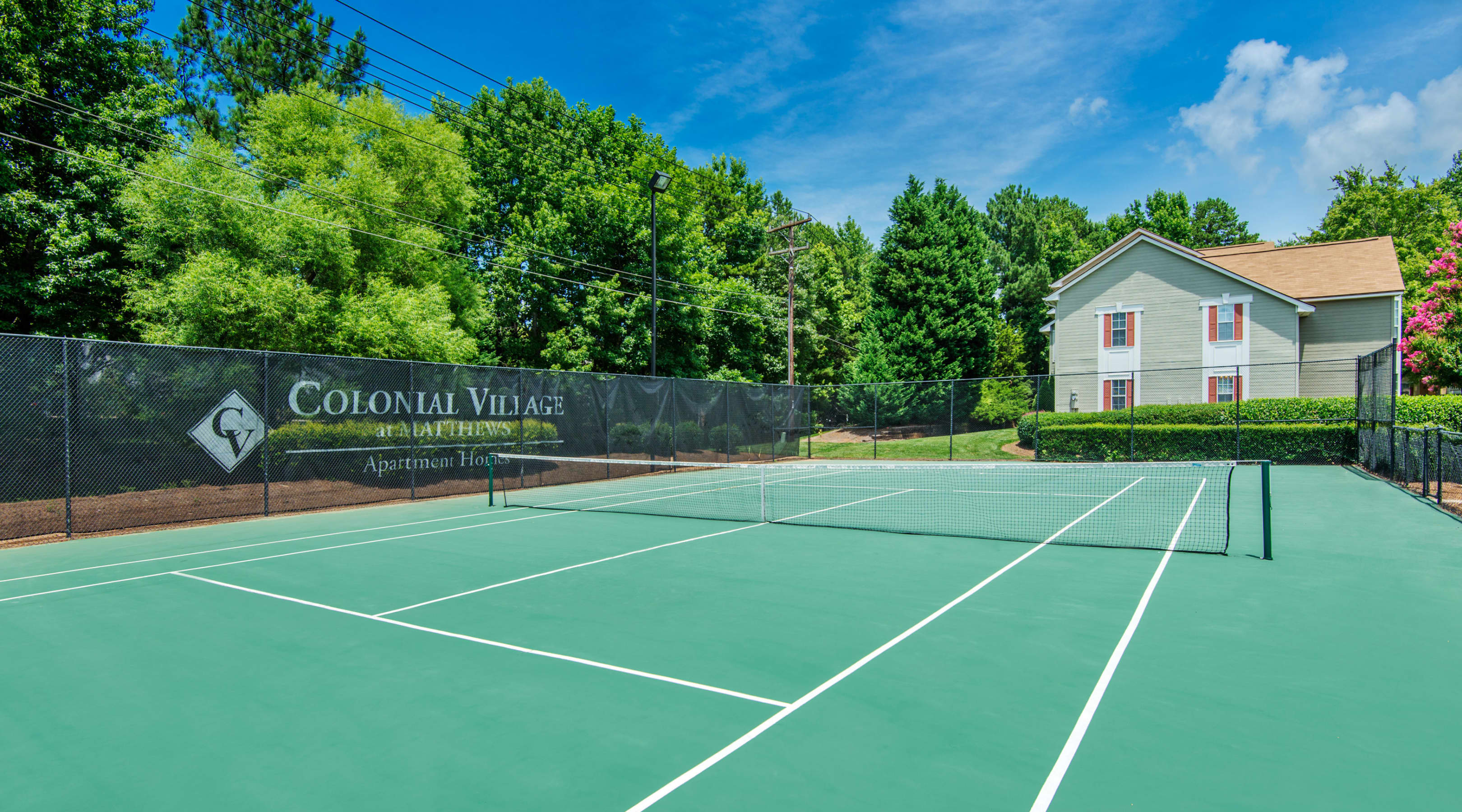 Tennis Court at MAA Fifty One luxury apartment homes in Charlotte, NC