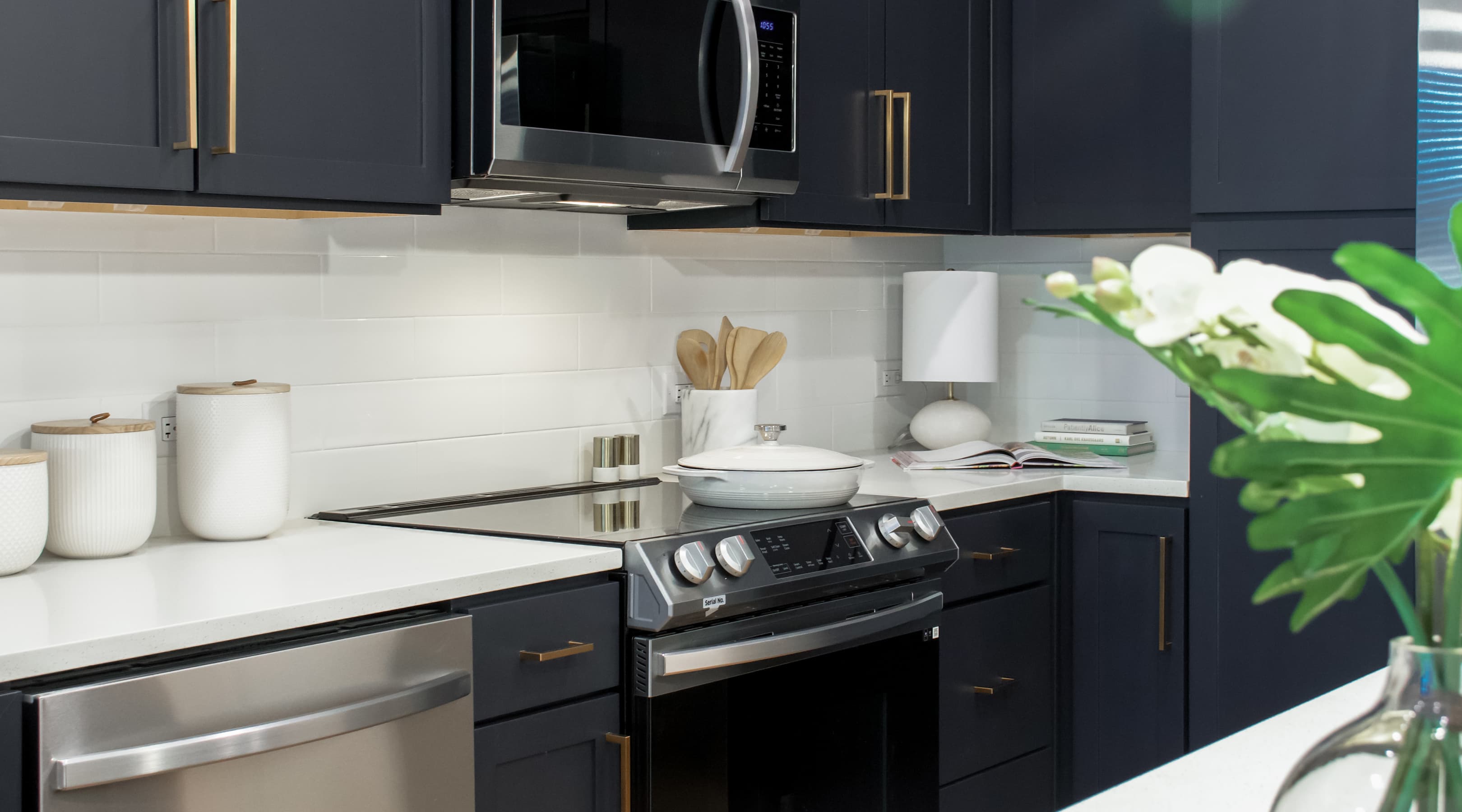 Model kitchen at MAA LoSo in Charlotte, NC