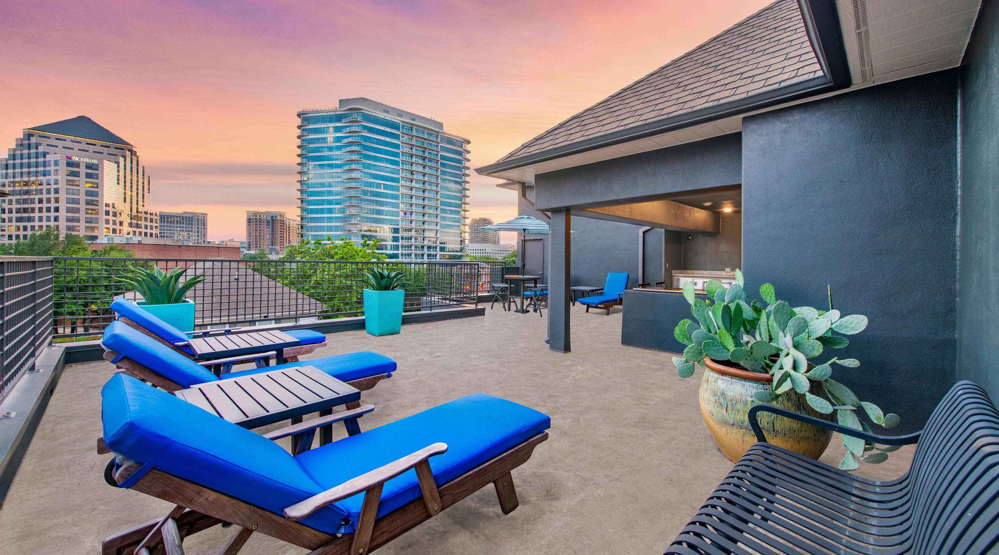 Sky Lounge at MAA Abbey luxury apartment homes in Dallas, TX