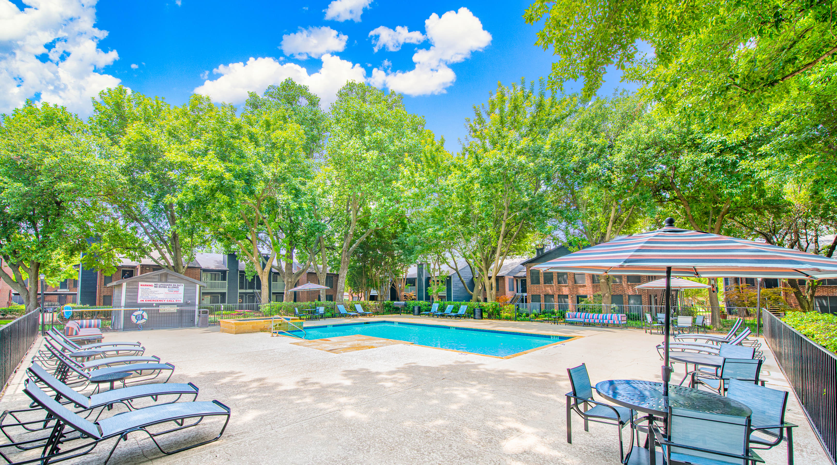 Pool at MAA Highlands North luxury apartment homes in Dallas, TX