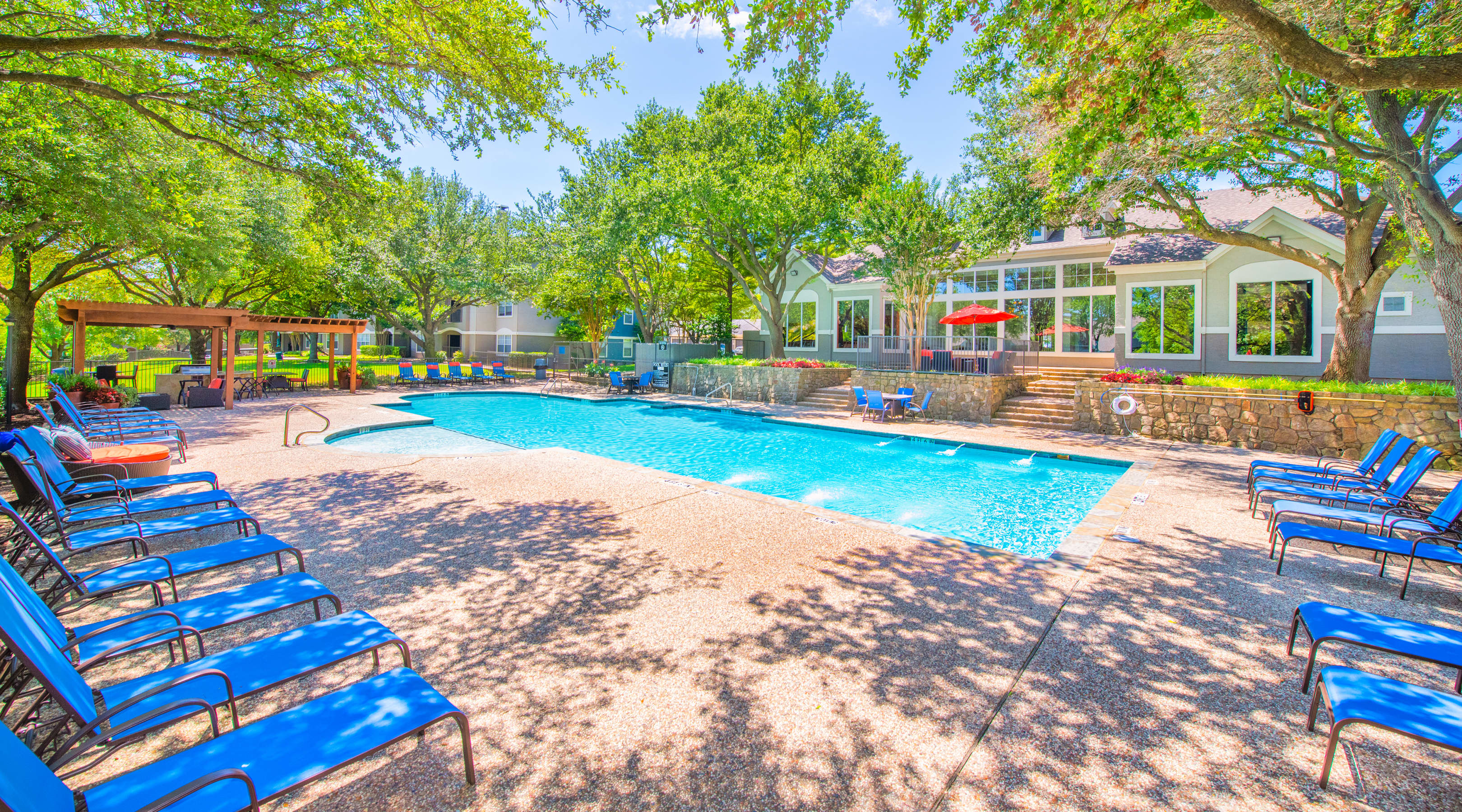 Pool at MAA Los Rios luxury apartment homes in Plano, TX