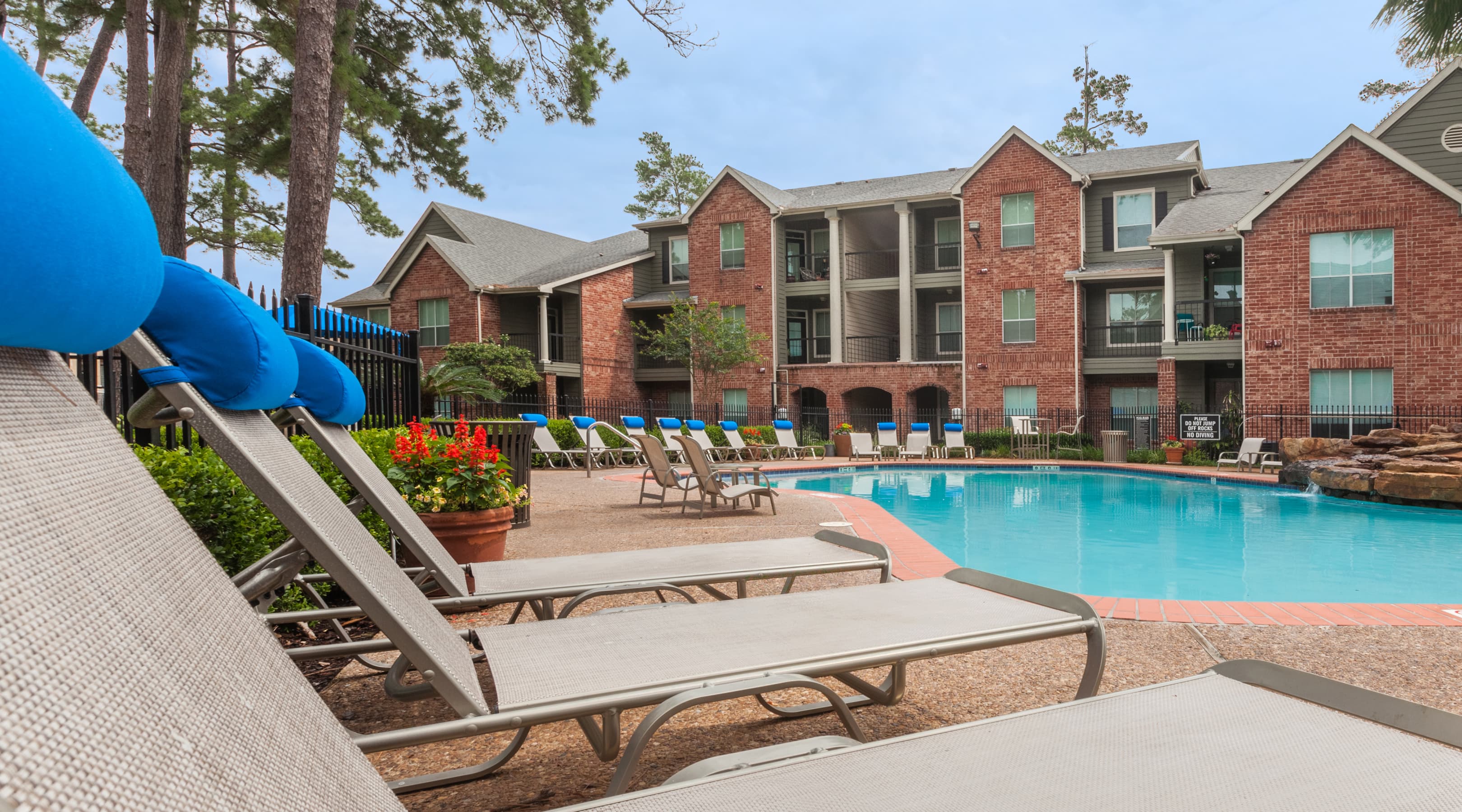 Pool at Greenwood Forest luxury apartment homes in Houston, TX
