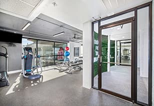 Fitness center at MAA Gallery