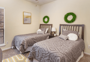 Bedroom at MAA Valleywood luxury apartment homes in Houston, TX