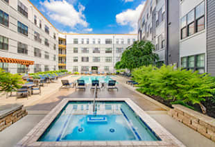 Pool at Market Station luxury apartment homes in Kansas City, MO