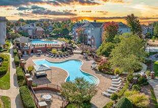 Pool at MAA Preserve luxury apartment homes in Raleigh, NC