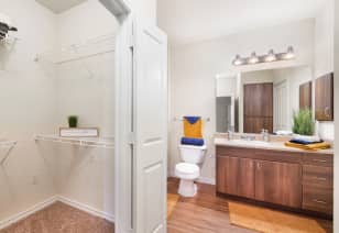 Bathroom at MAA Alamo Ranch luxury apartment homes in San Antonio, TX