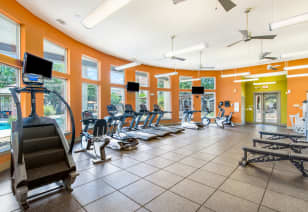 Fitness center at MAA Alamo Ranch luxury apartment homes in San Antonio, TX