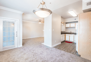 Living room at MAA Ranchstone luxury apartment homes in Houston, TX