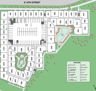 Property Map at MAA Plaza Midwood