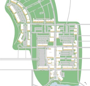 Post Lake at Baldwin sitemap