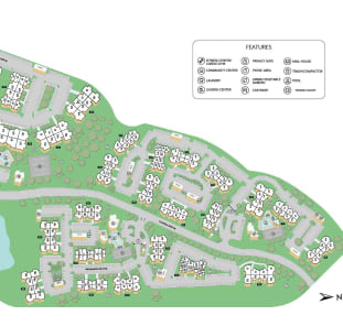 Property map of MAA Brookhaven luxury apartments in Atlanta, GA