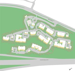 Property Map of MAA Spring luxury apartments in Smyrna, GA