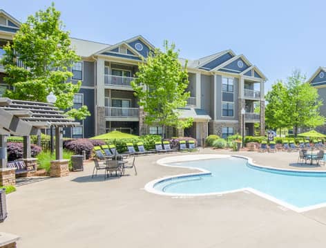 Pool at 535 Brookwood luxury apartment homes in Atlanta, GA