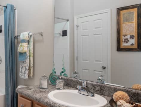Bathroom at Colonial Grand at Cornelius luxury apartment homes in Charlotte, NC