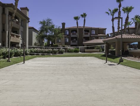 Volleyball Court at Colonial Grand at Scottsdale luxury apartment homes in Phoenix, AZ