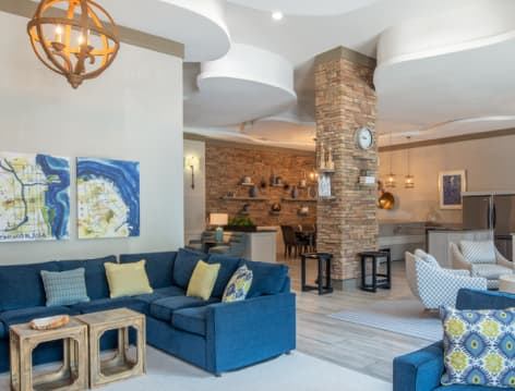 Clubhouse at Highlands of West Village luxury apartment homes in Atlanta, GA
