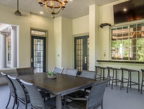 Outdoor Clubhouse at Colonial Grand at Liberty Park luxury apartment homes in Birmingham, AL