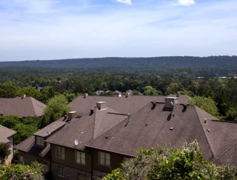 Aerial at Eagle Ridge luxury apartment homes in Birmingham, AL