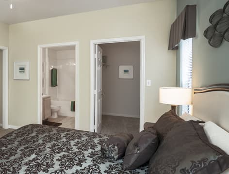 Master Bedroom at Colonial Grand at Edgewater luxury apartment homes in Huntsville, AL