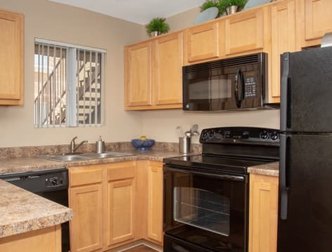 Kitchen at MAA Old Town Scottsdale North luxury apartment homes in Phoenix, AZ