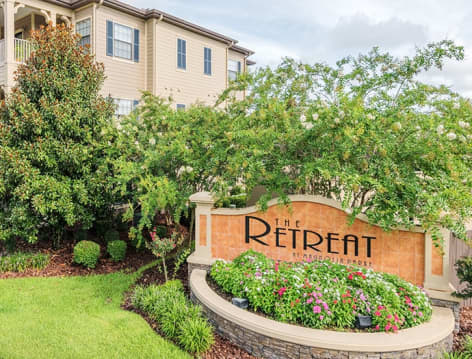 Signage at The Retreat at Magnolia Parke luxury apartment homes in Gainesville, FL