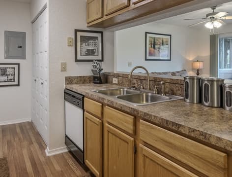 Kitchen at The Paddock Club Mandarin luxury apartment homes in Jacksonville, FL