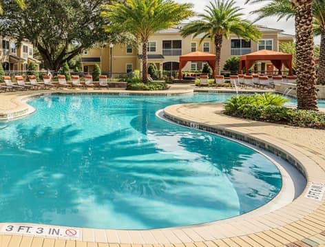 Pool at Colonial Grand at Lake Mary luxury apartment homes in Orlando, FL