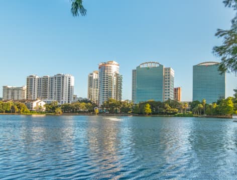 Lake at MAA Parkside luxury apartment homes in Orlando, FL