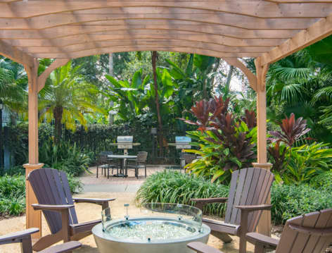 Outdoor Firepit at MAA Parkside luxury apartment homes in Orlando, FL