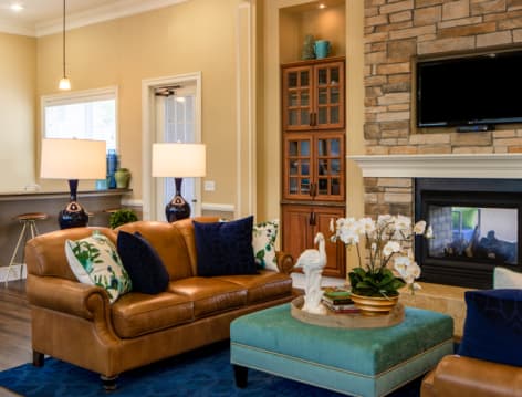 Clubhouse interior by Pond at MAA Hampton Preserve luxury apartment homes in Tampa, FL