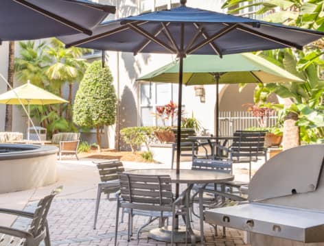 Grill Area at Post Harbour Place luxury apartment homes in Tampa, FL