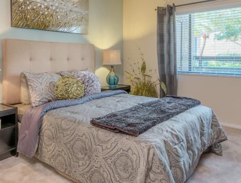 Bedroom at The Links Apartment Homes at Carrollwood luxury apartment homes in Tampa, FL