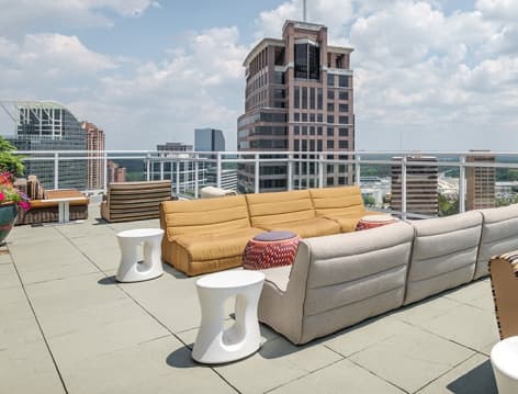 Rooftop at High Rise at Post Alexander luxury apartment homes in Atlanta, GA